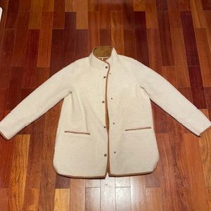 Sherpa and Suede Coat